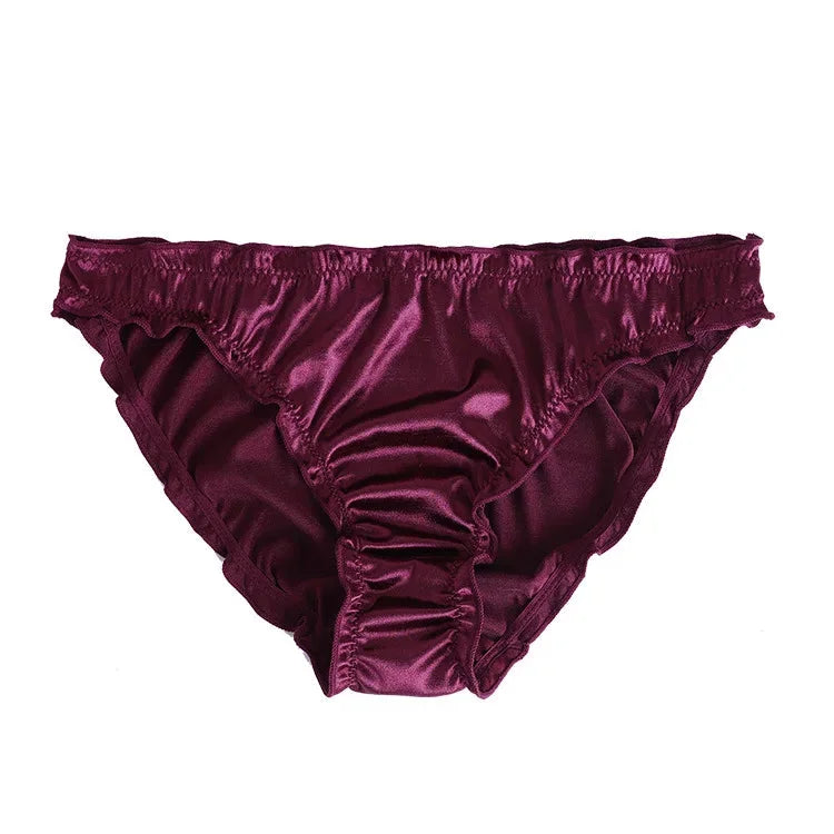 Satin Low-Waist Briefs for Women - Super Stretch Breathable Panties