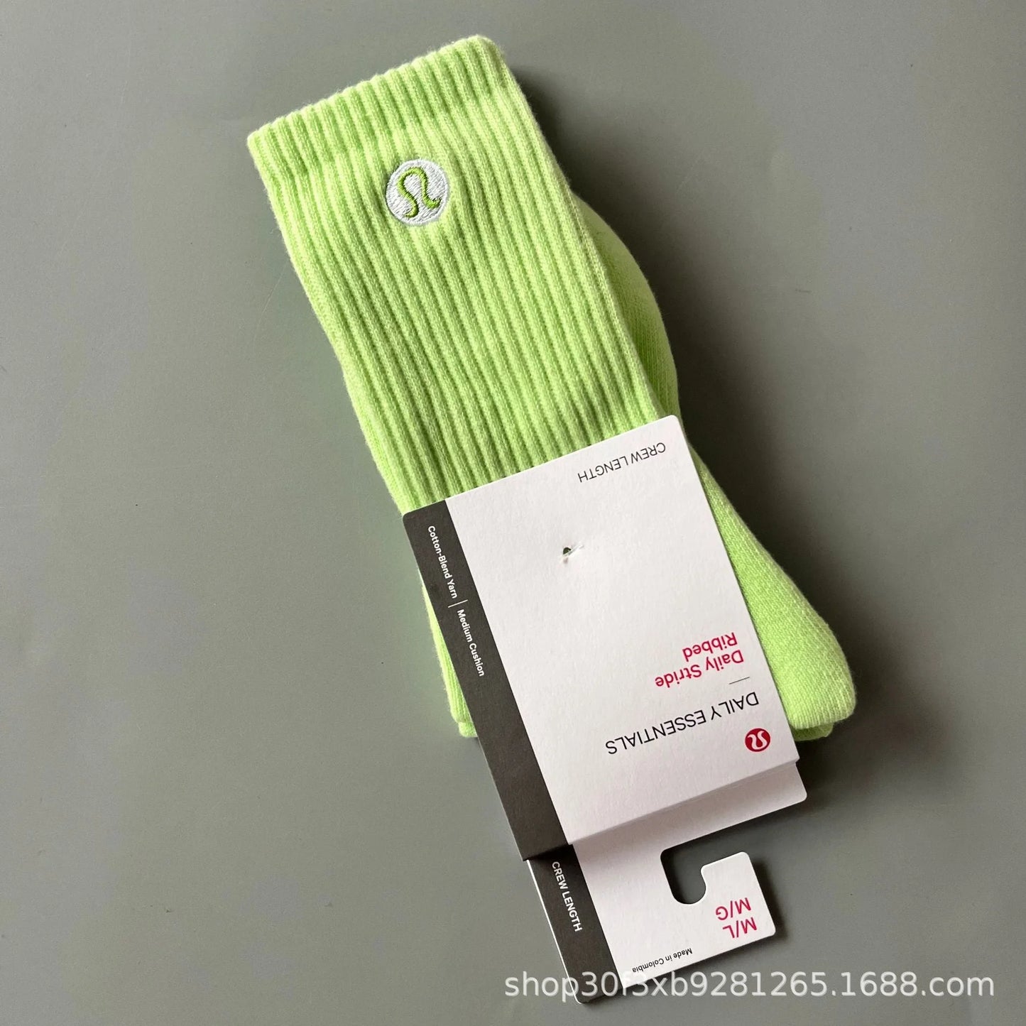 Women's Mid Calf Towel Sole Sports Socks - Breathable Casual Crew Socks