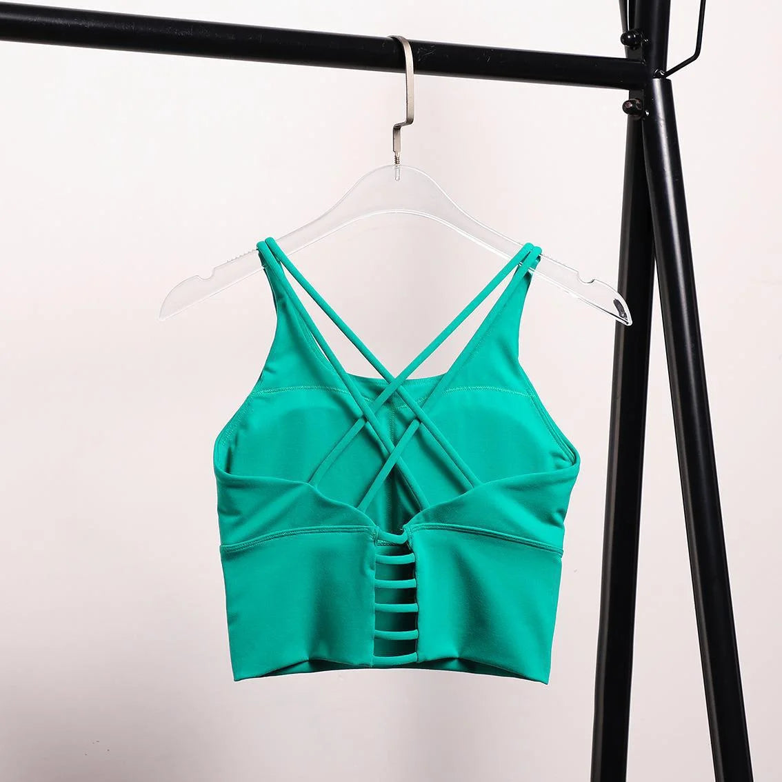 Padded Cross Strap Sports Bra Longline Yoga Vest - Summer 2026