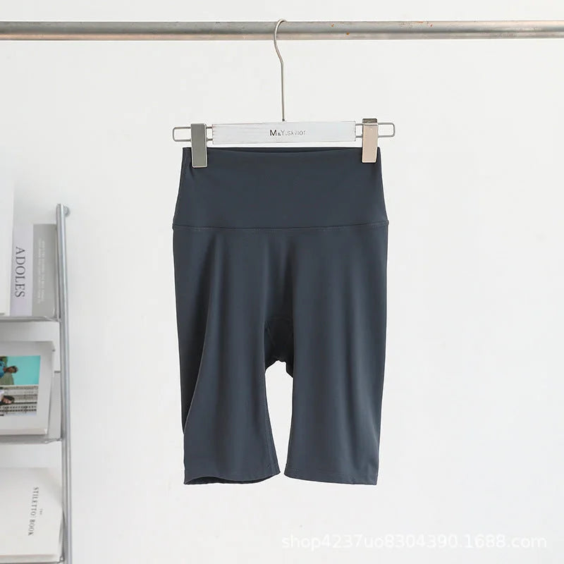 High Waist Five-Inch Yoga Shorts for Summer