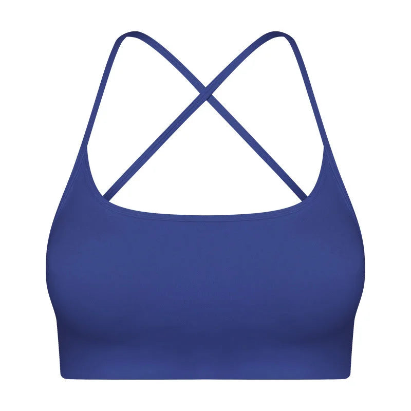 Criss-Cross Back Sports Bra for Women