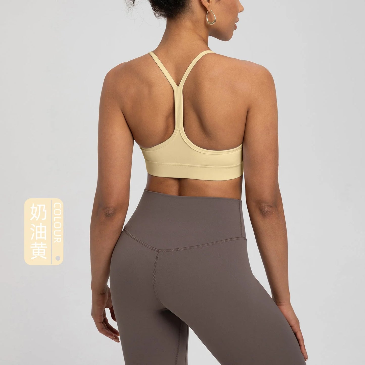 Bare Feel Strappy Sports Bra with Built-in Pads