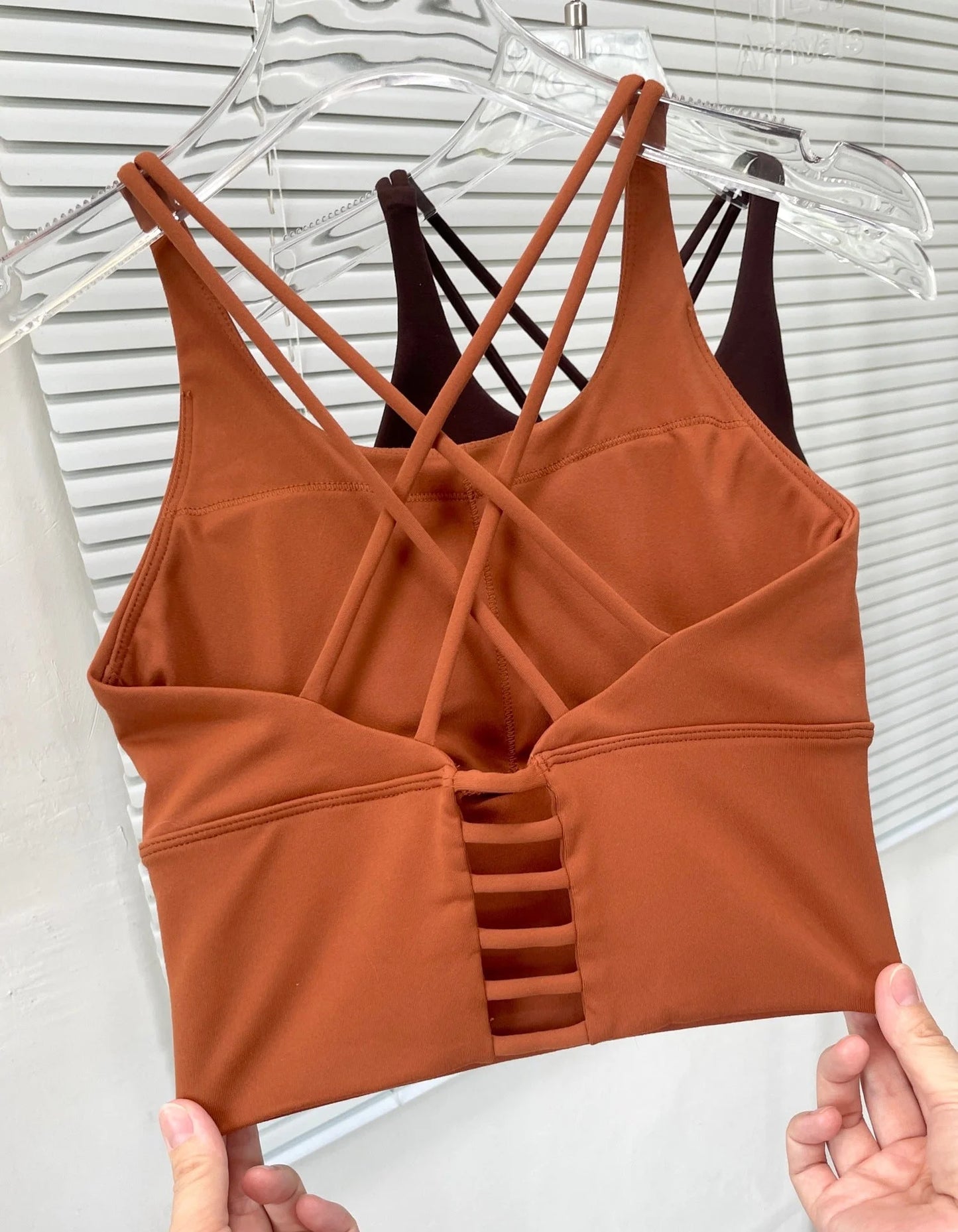 Padded Cross Strap Sports Bra Longline Yoga Vest - Summer 2026