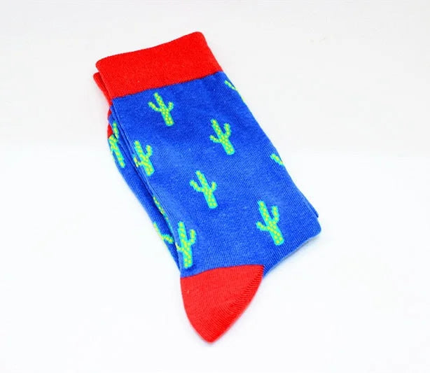 Fun Animal Print Crew Socks - Novelty Cotton Socks for Men & Women