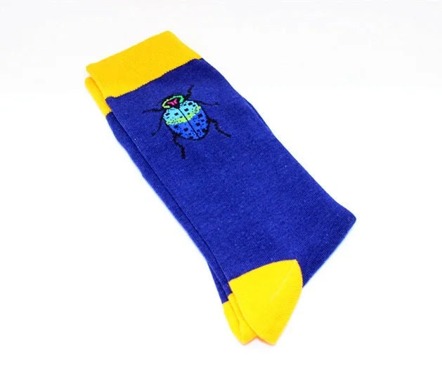 Fun Animal Print Crew Socks - Novelty Cotton Socks for Men & Women