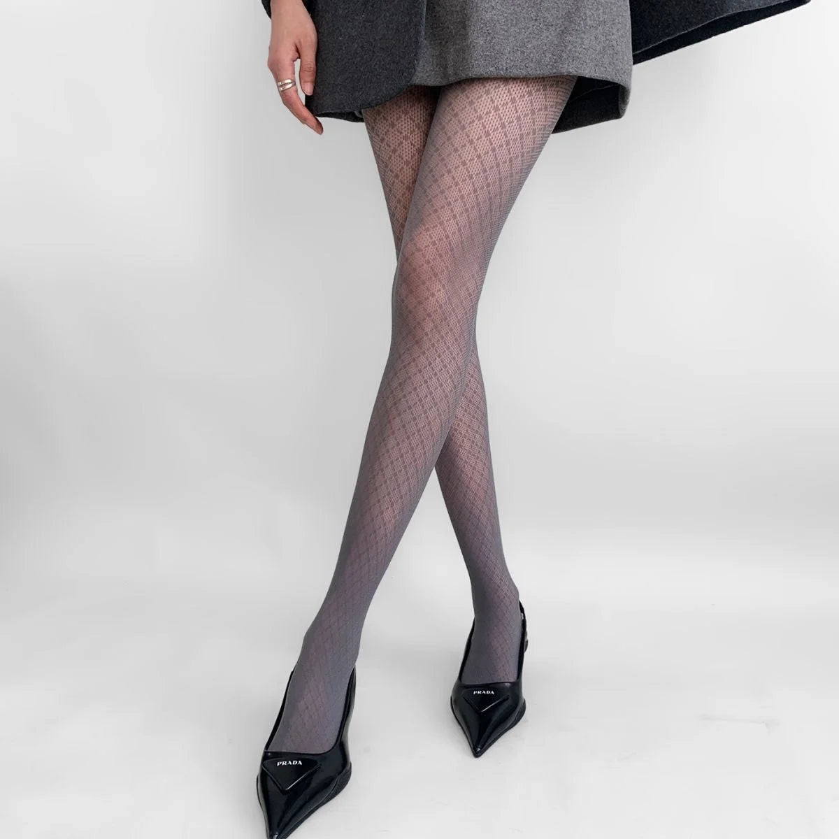 Lace Floral Mesh Tights - Sheer Patterned Pantyhose for Women