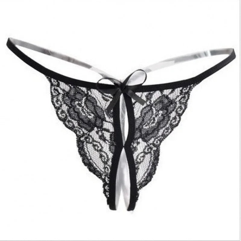 Transparent Fishnet Open Crotch Lingerie Set with Matching Stockings