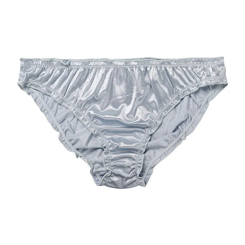 Satin Low-Waist Briefs for Women - Super Stretch Breathable Panties