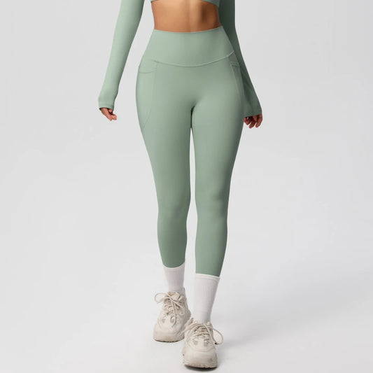 MIML 2025 New Women's High Elasticity Seamless Yoga Pants with Portable Pocket New Gym Leggings Sports Tights for Fitness Wear