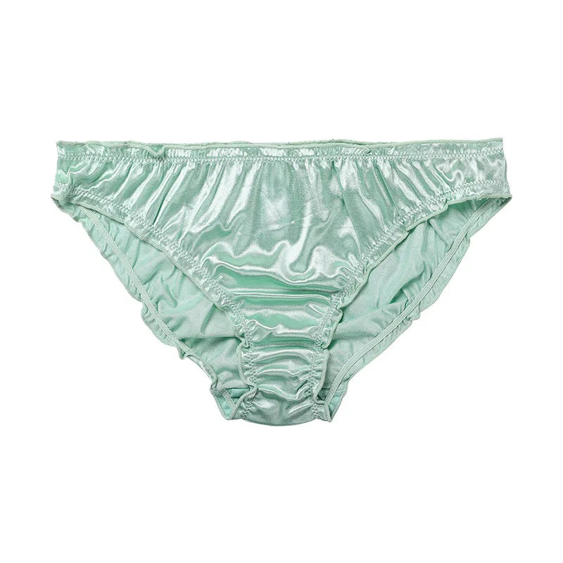 Satin Low-Waist Briefs for Women - Super Stretch Breathable Panties