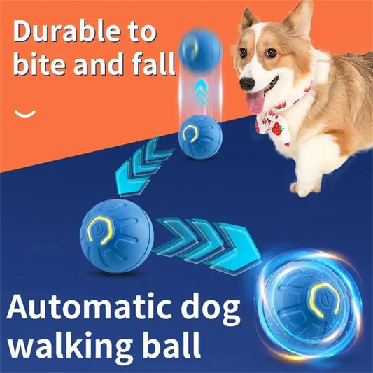Smart Dog Toy Ball Electronic Interactive Pet Toy Moving Ball Automatic Jump Roll Ball for Puppy Birthday Gift Pet Product