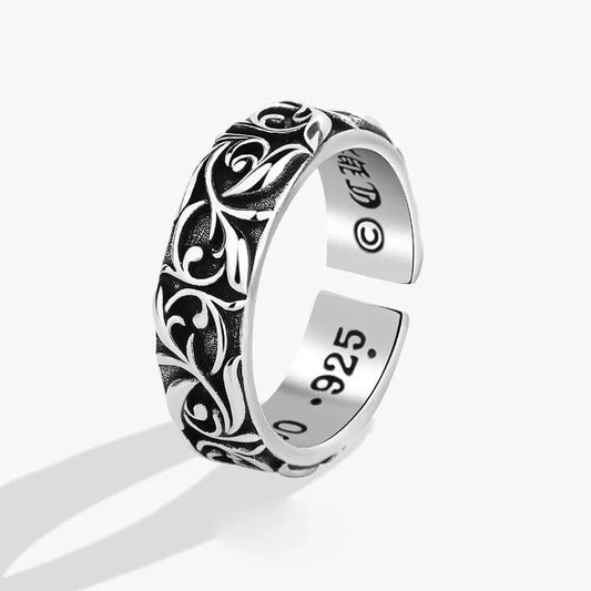 Vintage Stainless Steel Rings for Men Women Silver Color Punk Biker Cool Streetwear Boy Man Designer Jewelry Holiday Gift 2024