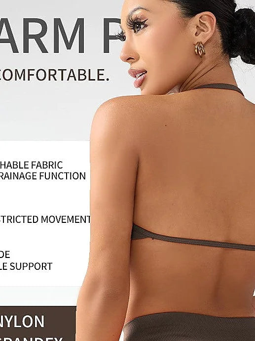 Elegant Back Strap Sports Bra - Ultra Supportive Yoga Top