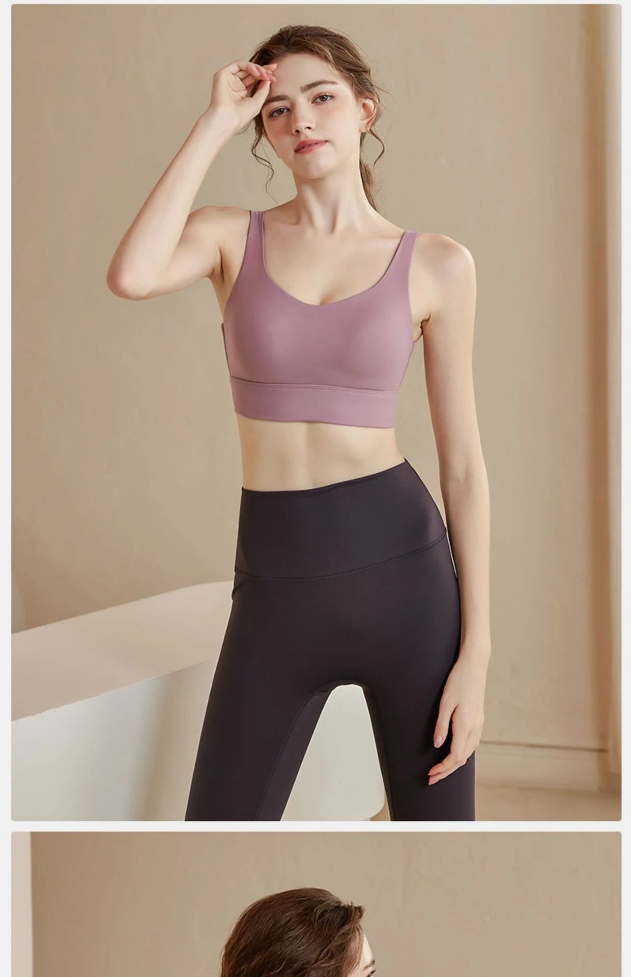 High Intensity Sports Bra - Supportive Racerback Yoga Top