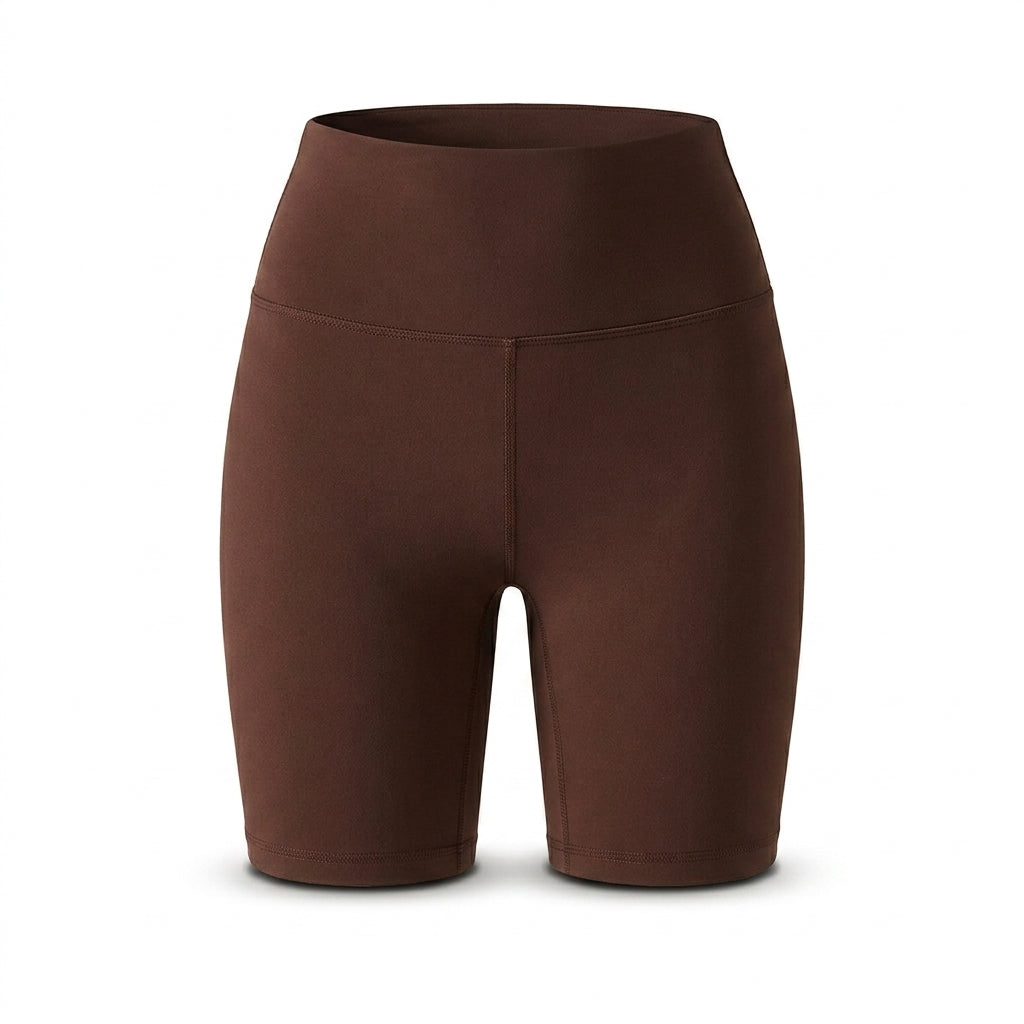 Nude-Feel High-Waist Biker Shorts 4-Way Stretch