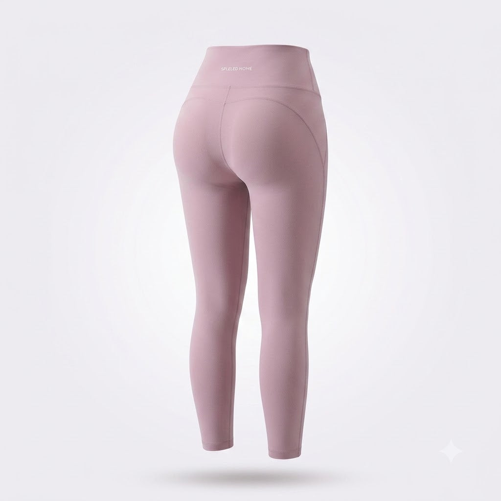 High-Waist Nylon Spandex Peach-Hip Yoga Leggings 3D Lift