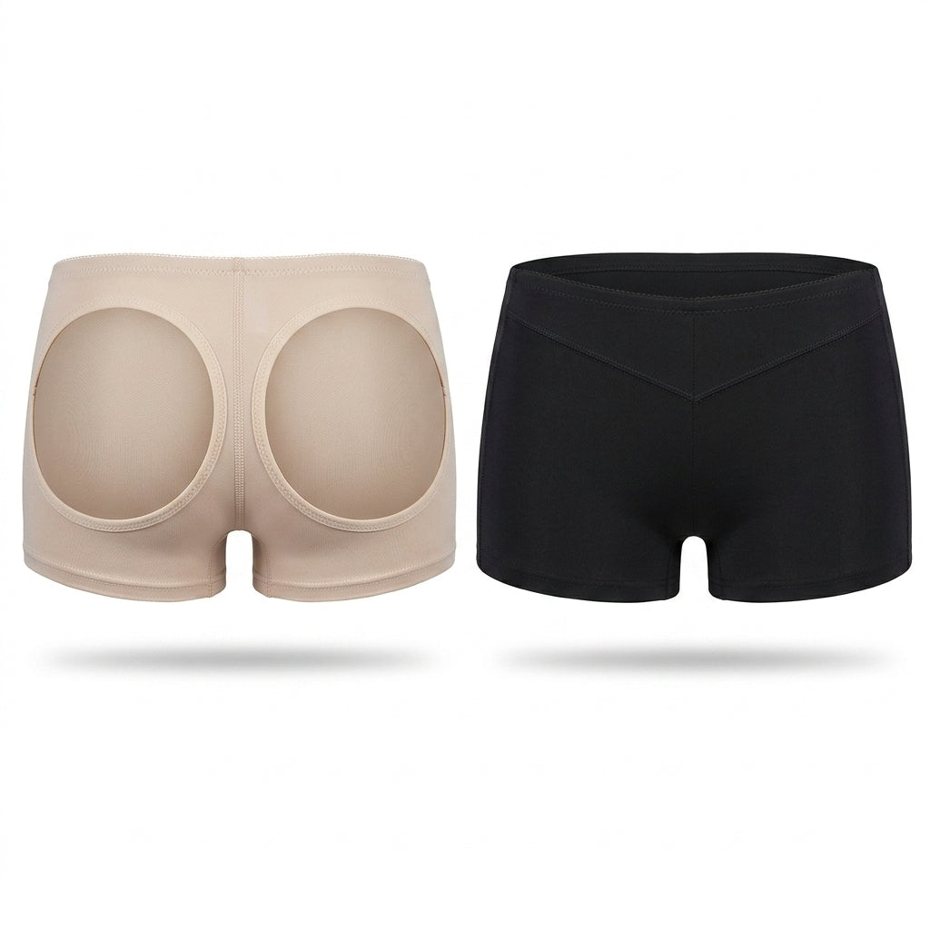 Breathable Mesh Hollow Hip-Lift Safety Shapewear Shorts