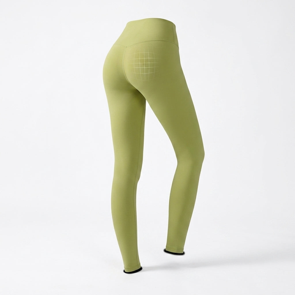 Lycra Skin-Feel High-Waist Yoga Leggings 5x Stretch